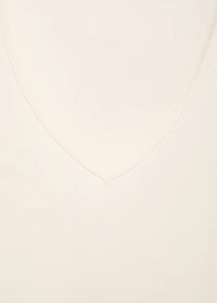 Cotton V-neck tank top