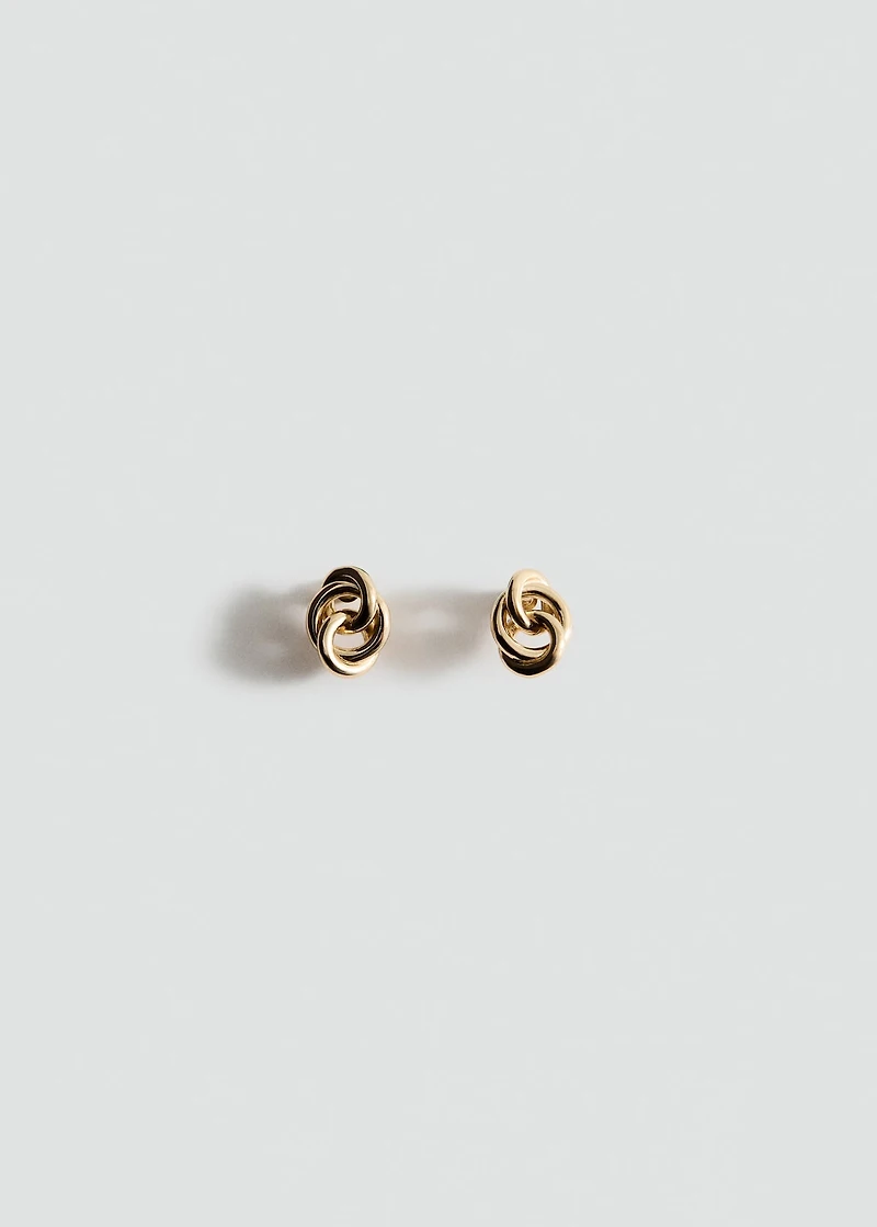 Intertwined hoop earrings