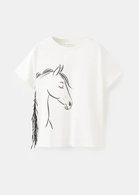 Frayed horse t-shirt