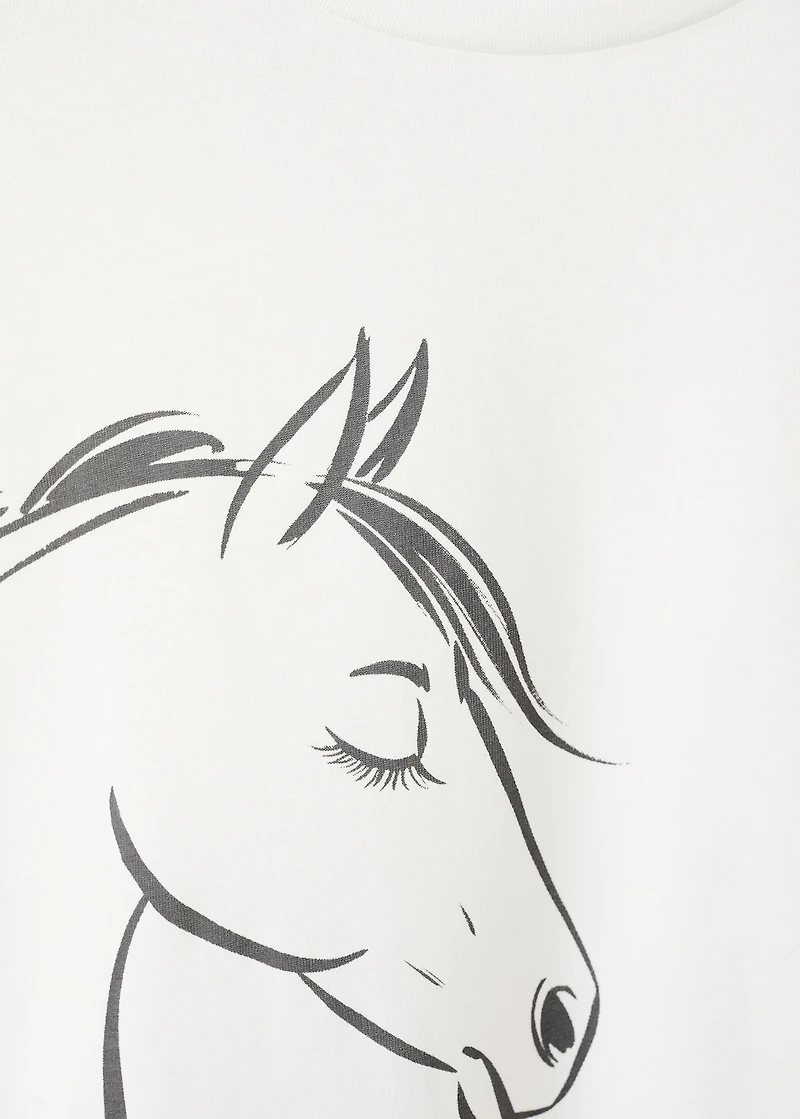 Frayed horse t-shirt