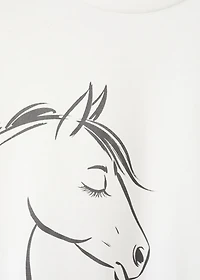 Frayed horse t-shirt