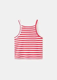 Striped rib T-shirt