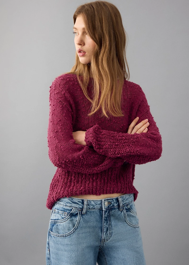 Fine-knit sweater