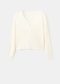 Cut-out knitted sweater