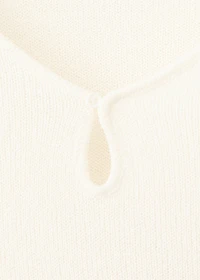 Cut-out knitted sweater