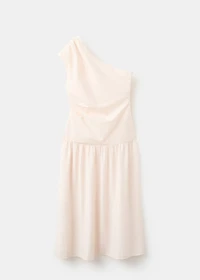 Asymmetrical pleated dress