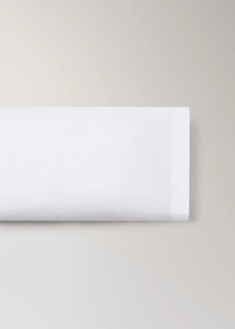 Cotton percale pillowcase 45x110 cm