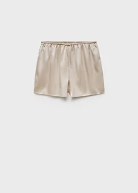 Silk pajama shorts