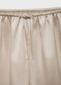 Silk pajama shorts