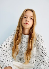 Floral cotton blouse