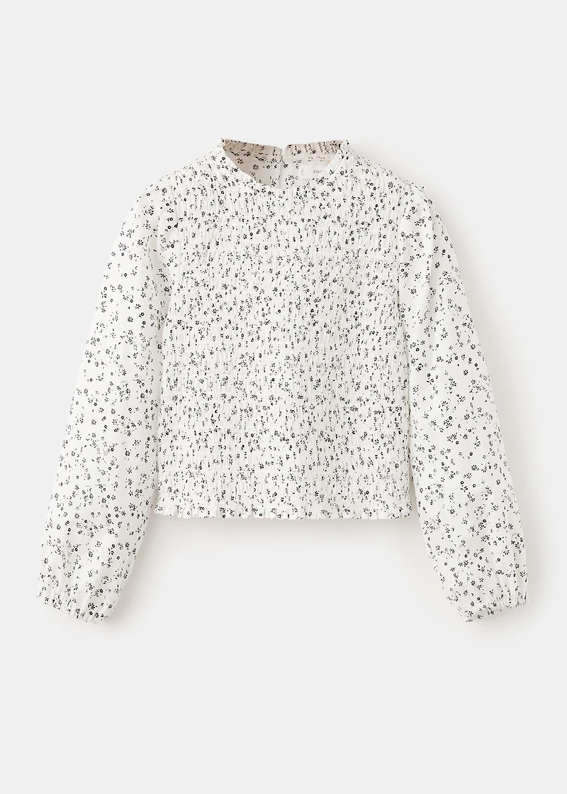 Floral cotton blouse