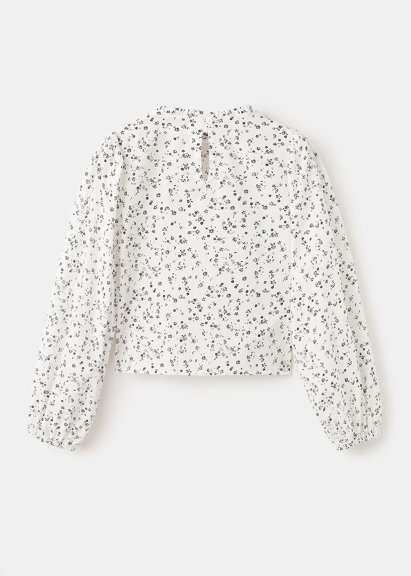 Floral cotton blouse