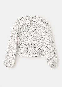 Floral cotton blouse