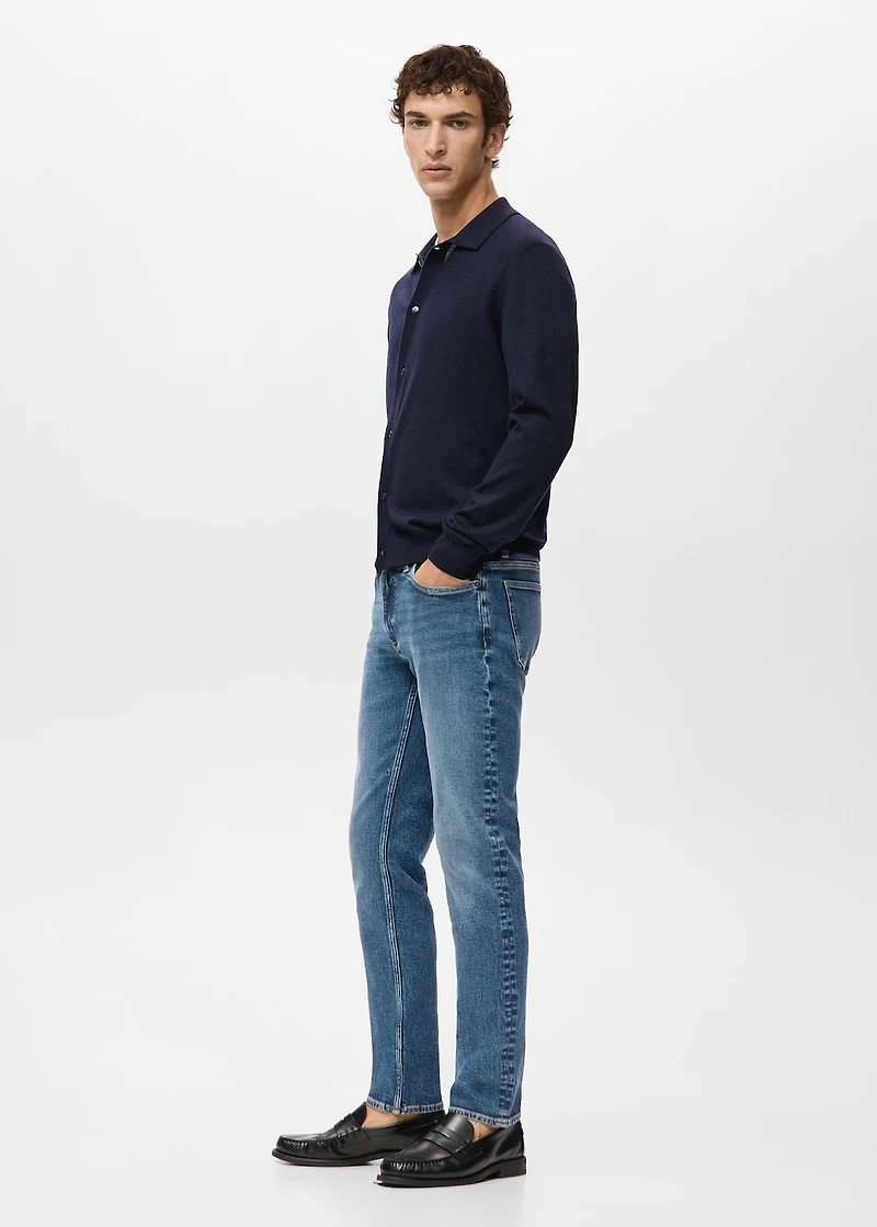Jan slim-fit faded medium-wash Jeans