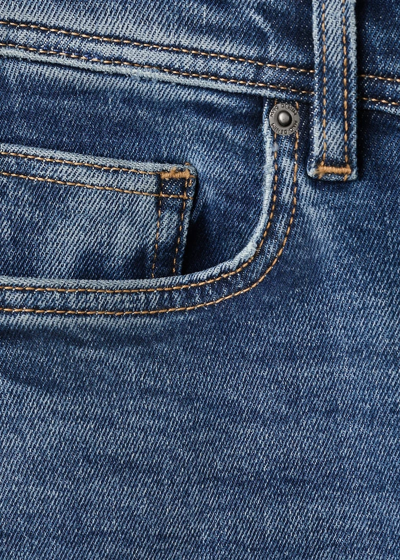 Jan slim-fit faded dark-wash jeans