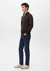 Jan slim-fit dark-wash jeans