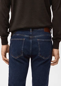 Jan slim-fit dark-wash jeans