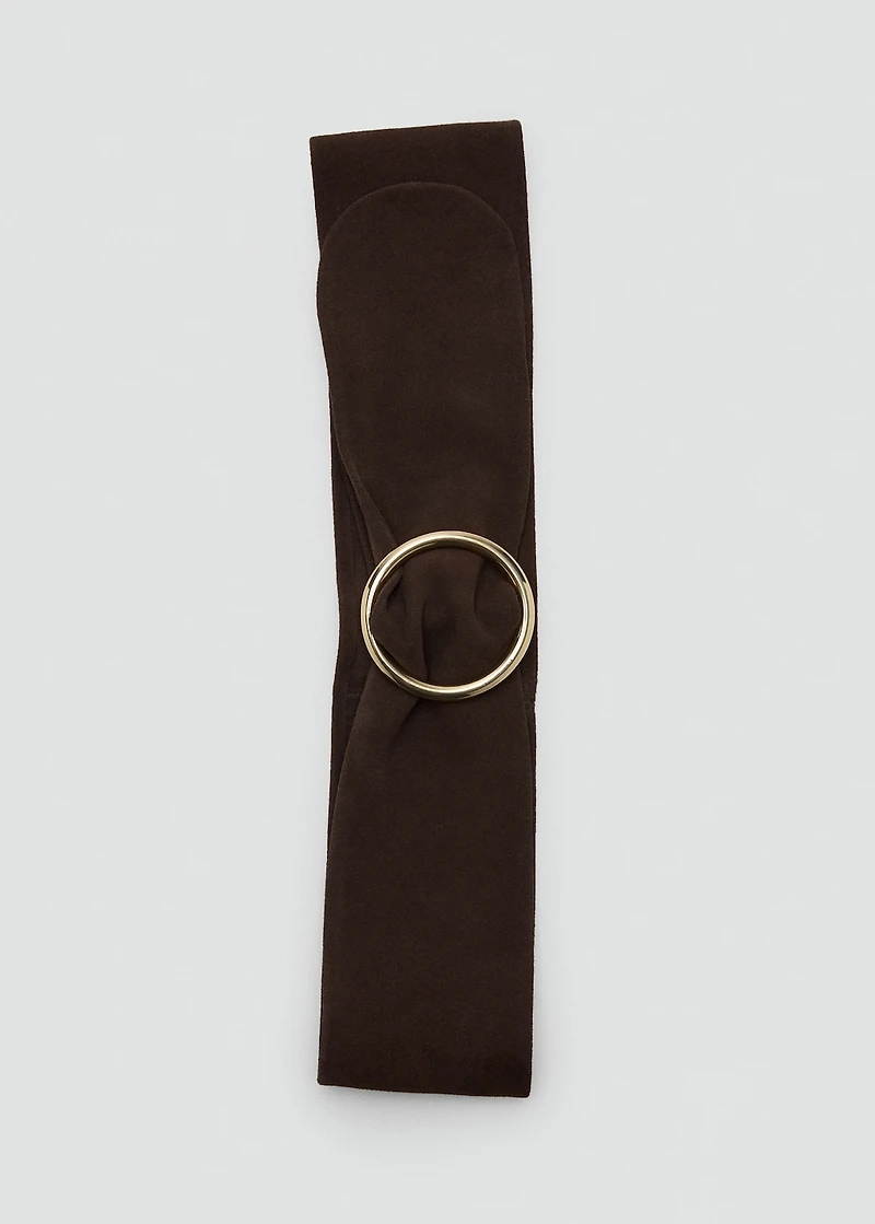 Suede obi belt