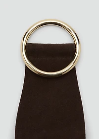 Suede obi belt