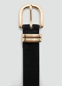 Suede leather belt
