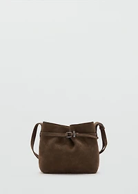 Suede shoulder bag