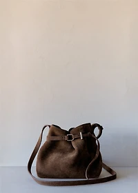 Suede shoulder bag