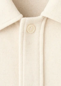 Wool overshirt with buttons
