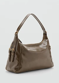 Shoulder bag with buckles detail