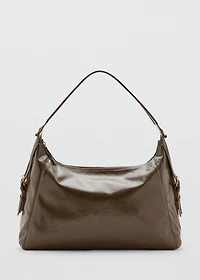 Shoulder bag with buckles detail