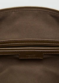 Shoulder bag with buckles detail