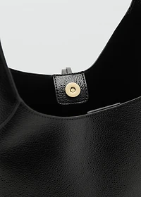 Shoulder bag with metal detail