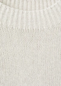 Structured wool-blend knitted sweater