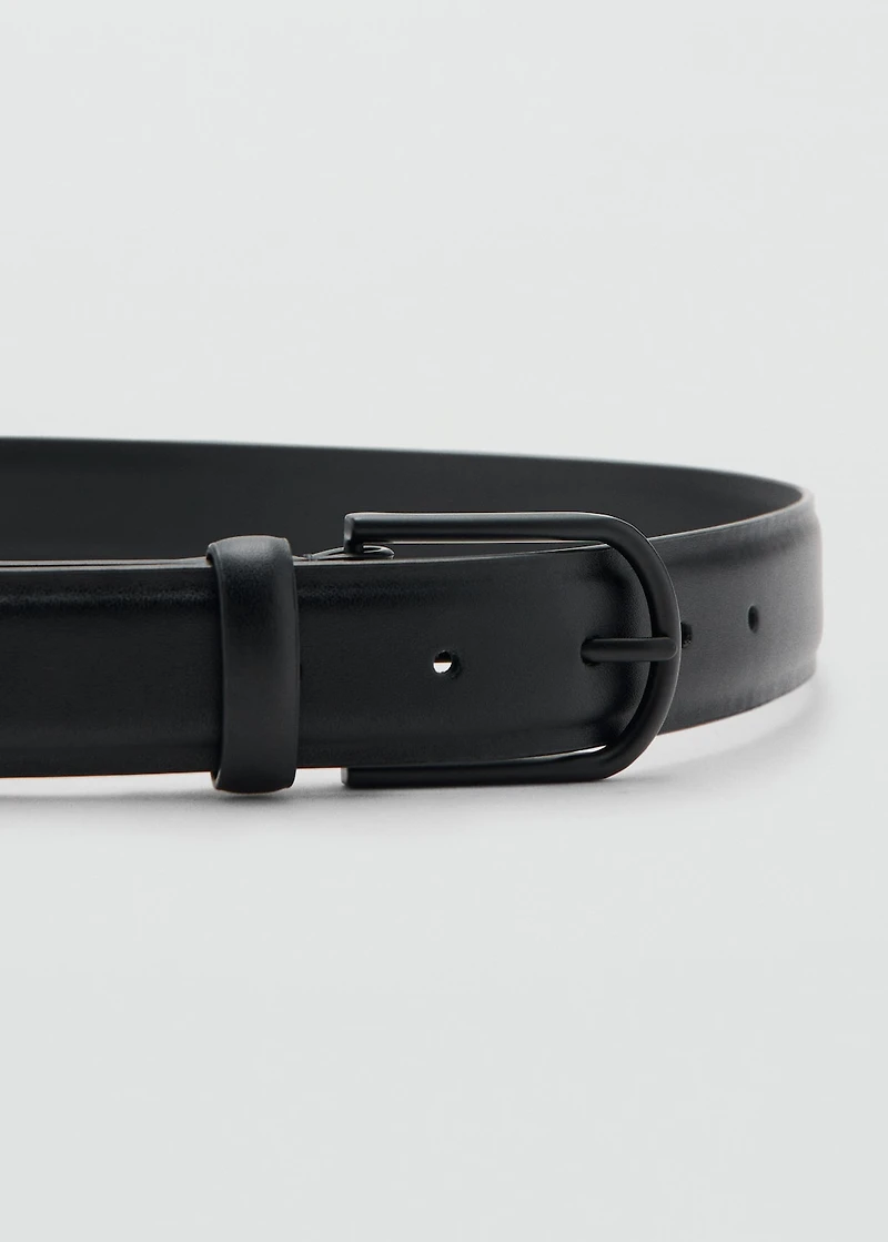 Nappa leather belt
