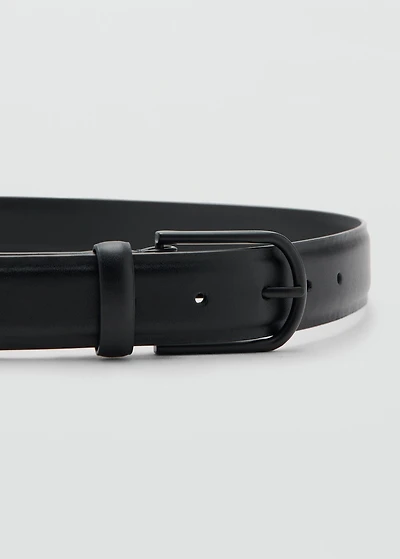 Nappa leather belt