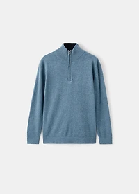 Zip neck jumper