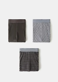 Pack of 3 cotton combination briefs