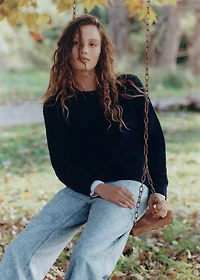 Wide-leg paisley jeans