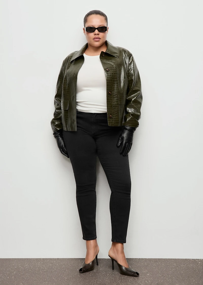 Mid-rise skinny jeans