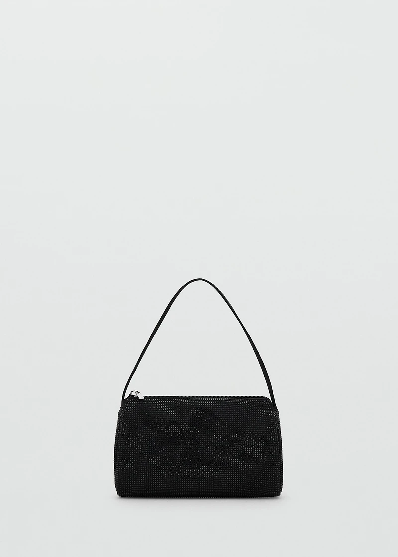 Handbag with rhinestones