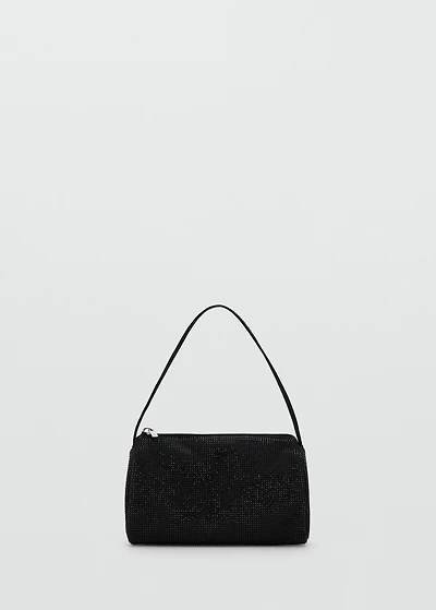 Handbag with rhinestones