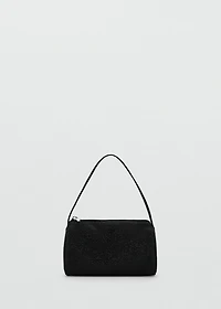 Handbag with rhinestones