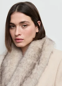 Manteco wool coat with fur collar