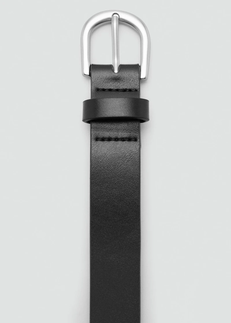 Faux-leather belt