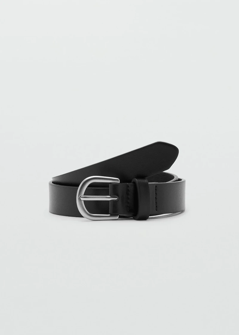 Faux-leather belt