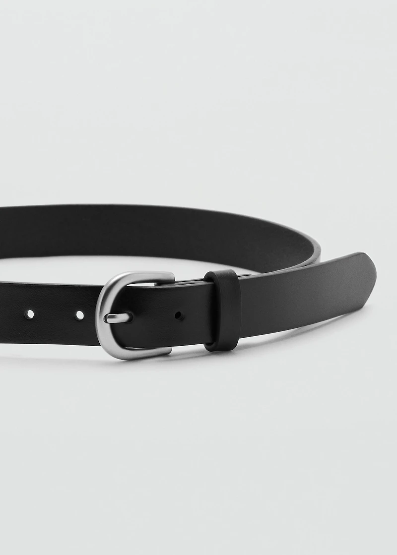 Faux-leather belt