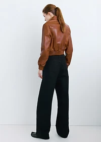 Mid-rise balloon jeans