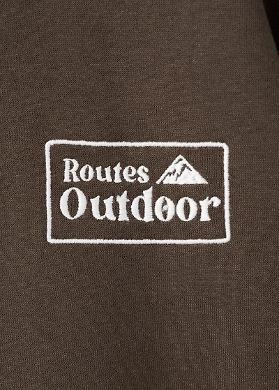 Embroidered cotton sweatshirt