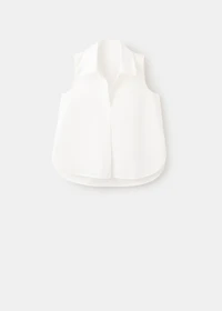 Sleeveless cotton shirt