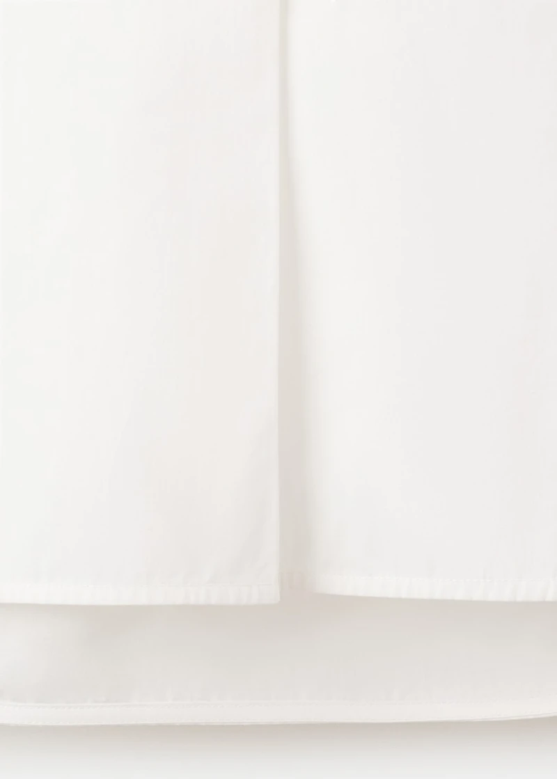 Sleeveless cotton shirt