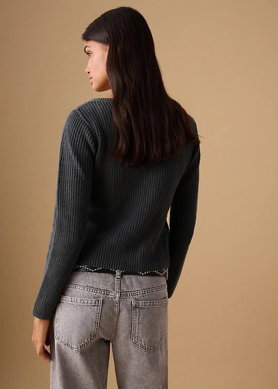 Knitted button cardigan